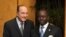 Le président centrafricain Francois Bozize et Jacques Chirac, le 14 février 2007.