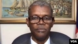 Haitian Minister Mathias Pierre, who is charged with overseeing elections in Haiti in 2021. 