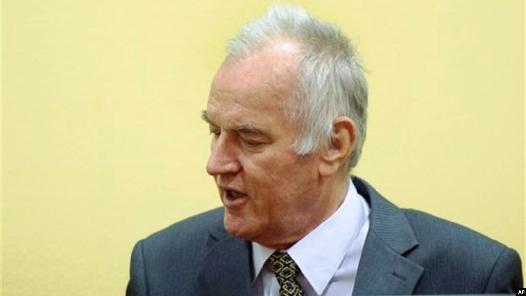 Ông Ratko Mladic bị truy tố về 11 tội danh trong đó có tội diệt chủng