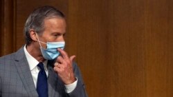 Sen. John Thune, R-S.D., arrives for a Senate Committee on Commerce, Science and Transportation hearing on "The State of the Aviation Industry: Examining the Impact of the COVID-19 Pandemic" on Capitol Hill in Washington, Wednesday, May 6, 2020. …