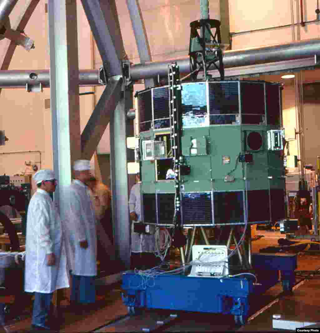 ISEE-3 as it is readied for its mission. (Ed Grebenstein)