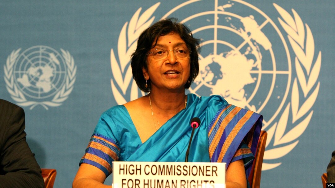 Alta comissària para os direitos humanos Navy Pillay