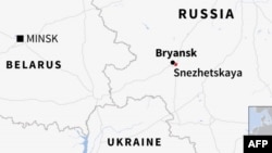 Map locating Bryansk, Russia.