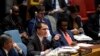 Le ministre vénézuélien des Affaires étrangères, Jorge Arreaza, prenant la parole devant le Conseil de sécurité des Nations Unies sur le Venezuela, le 26 février 2019, aux Nations Unies à New York