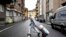 A staffer delivers a medical oxygen tank to coronavirus patients who are being treated at home, in Bergamo, one of the areas worst affected by the virus, Northern Italy, Tuesday, March 31, 2020. The new coronavirus causes mild or moderate symptoms…