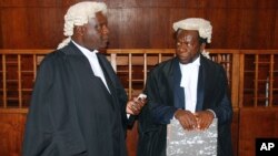 Lawyers in the court