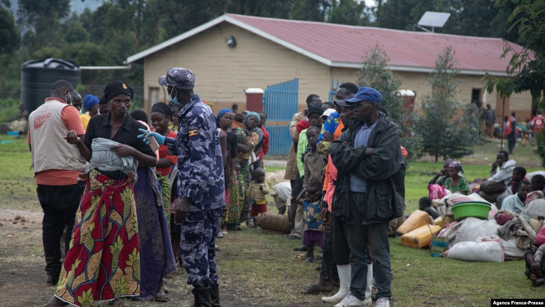 Ba M23 na camp ya Kisoro, Uganda, 10 novembre 2021. 
