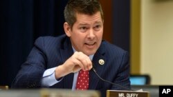 FILE - Rep. Sean Duffy, a Republican from Wisconsin, on Capitol Hill in Washington, Feb. 10, 2016. 