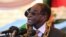 FILE - Zimbabwean President Robert Mugabe is seen delivering a speech in Harare, Aug. 10, 2015.