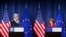 FILE - U.S. Secretary of State John Kerry, EU foreign policy chief Catherine Ashton, Geneva, April 17, 2014.