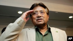 FILE - Former Pakistani President Pervez Musharraf, March 23, 2013. 