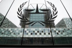 FILE- In this November 7, 2019, image the International Criminal Court, or ICC, is seen in The Hague, Netherlands.