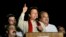 Pakistani cricketer-turned-politician Imran Khan delivers a speech during a protest in Islamabad, Pakistan, Aug. 18, 2014.