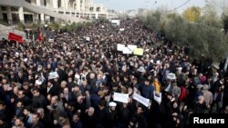 Protest against the assassination of Iranian Major-General Soleimani in Tehran