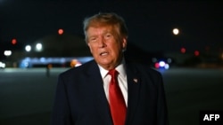 Serokê Amerîkayê Donald Trump li  Joint Base Andrews, Maryland, 11ê Tebaxê, 2026.
