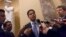 美国参议员鲁比奥 (Marco Rubio)在国会山回答记者问题