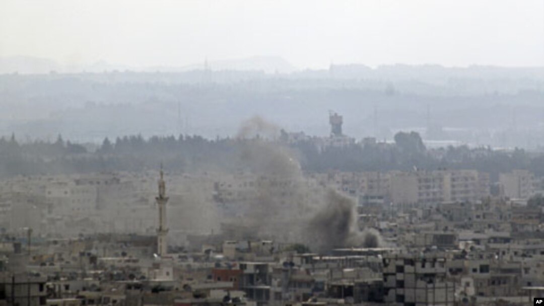 Latakia after shelling by tanks and navy ships Sunday, August 14, 2011