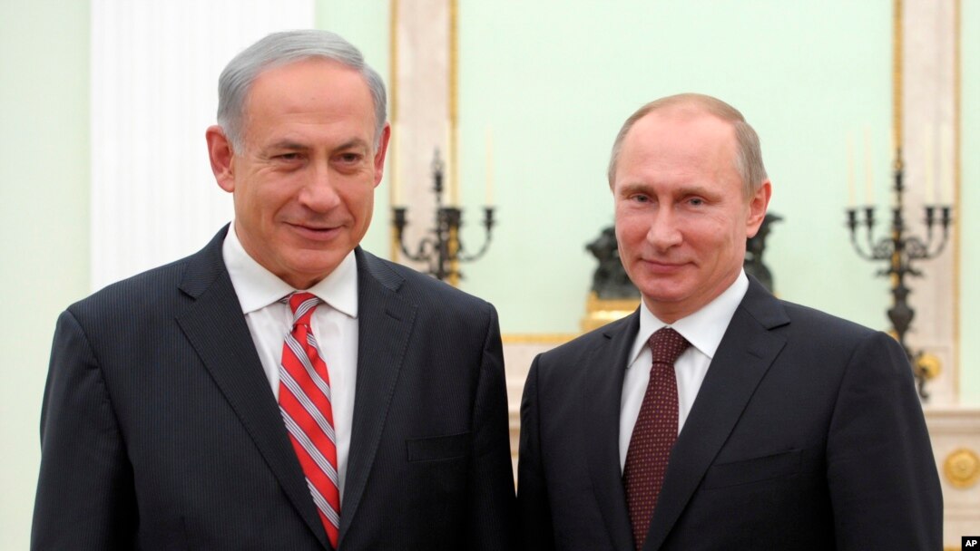 Tổng Thống Nga Vladimir Putin và Thủ Tướng Israel Benjamin Netanyahu.
