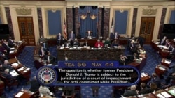 Senado de EE.UU. sigue juicio político a Trump