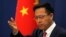 Chinese Foreign Ministry spokesman Zhao Lijian attends a news conference in Beijing, April 8, 2020. 