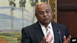 Le ministre sud-africain des Finances limogé, Pravin Gordhan, 9 juillet 2012.