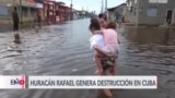 Evalúan daños de huracán Rafael en Cuba y advierten por amenaza en costas de México