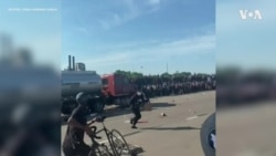 Truck Drives into Crowd of Protesters in Minneapolis 