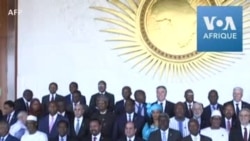 Les dirigeants africains posent pour une photo de famille au sommet de l'Union africaine