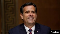 FILE - U.S. Rep. John Ratcliffe (R-TX) testifies before a Senate Intelligence Committee nomination hearing on Capitol Hill in Washington, May 5, 2020.