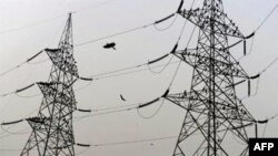 Birds sit on high voltage electricity towers on the outskirts of New Delhi (April 2010 file photo) India will need $1.2 trillion in capital investment by 2030 to upgrade and expand the electric grid, water, communications, and transportation infrastructu