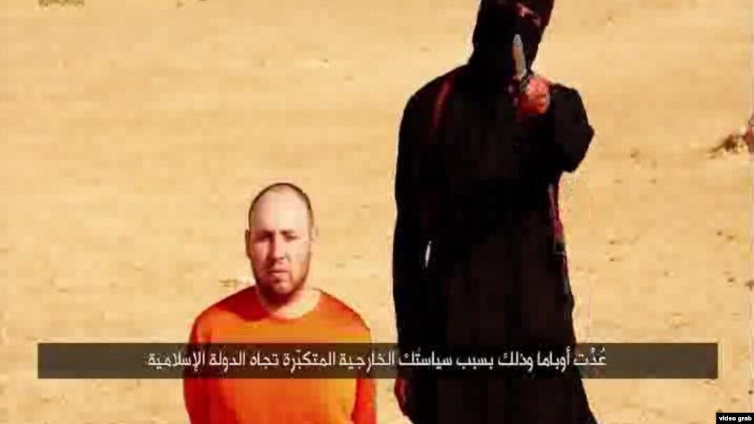 Jangarilar qo'lida halok bo'lgani aytilayotgan amerikalik jurnalist Stiven Sotloff.