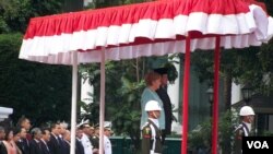 Presiden Susilo Bambang Yudhoyono dan Kanselir Jerman Angela Merkel di Istana Negara, Jakarta. (Photo: VOA)