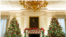 El Comedor de Estado de la Casa Blanca decorado para la temporada navideña durante una vista para la prensa con motivo de las decoraciones navideñas de la Casa Blanca, el 29 de noviembre de 2021.