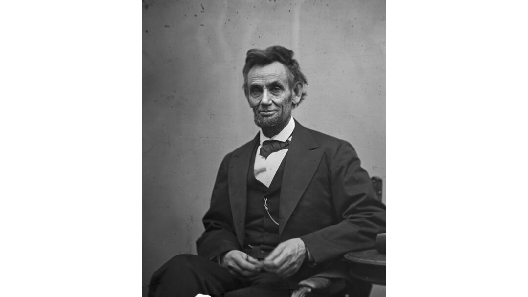Retrato de Abraham Lincoln, presidente de EE.UU. drante la guerra civil de EE.UU.
