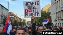 Zajednički protest opozicionih stranaka i ekoloških organizacija SEOS i "Ne damo Jadar" protiv rudarenja litijuma u Srbiji