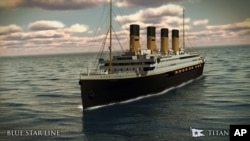 Australian billionaire Clive Palmer is planning to build Titanic II, scheduled to sail in 2016. The original Titanic met its fate hitting an iceberg. (Blue Star Line rendering)