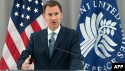 Menteri Luar Negeri Inggris, Jeremy Hunt 