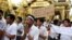 Rakhine ethnic people pray at Shwedagon pagoda June 9, 2012, in Rangoon, Burma.