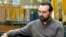 FILE - Writer Viktor Shenderovich is shown in Moscow, Nov. 28, 2005. He explained his participation in a charity auction to raise funds for Ukraine by saying that artists' "small participation" in the confrontation with Russia "is simply an obligation."