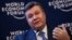 FILE - Ukraine's President Viktor Yanukovich addresses delegates during the annual meeting of World Economic Forum in Davos, Switzerland, Jan. 24, 2013.