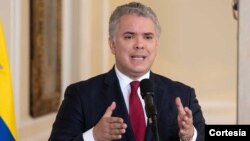 El presidente de Colombia, Iván Duque, pidió una misión urgente de la OEA en Haití para preservar la democracia. [Foto Cortesía Presidencia de la República]