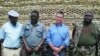 Ambassador Bruce Wharton at Naletale National Monument with Gweru mayor Hamutendi Kombayi (left) and Norbert Nhutsve (right), regional director of National Museums and Monuments of Zimbabwe. (Photo/Taurai Shava)