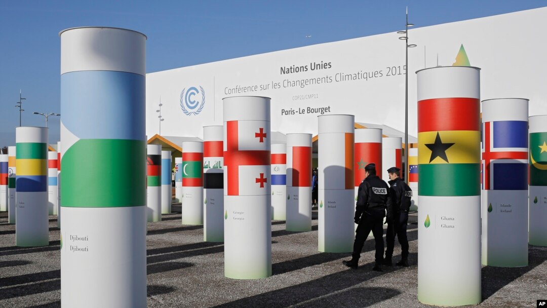 The main entrance of the United Nations Climate Change Conference