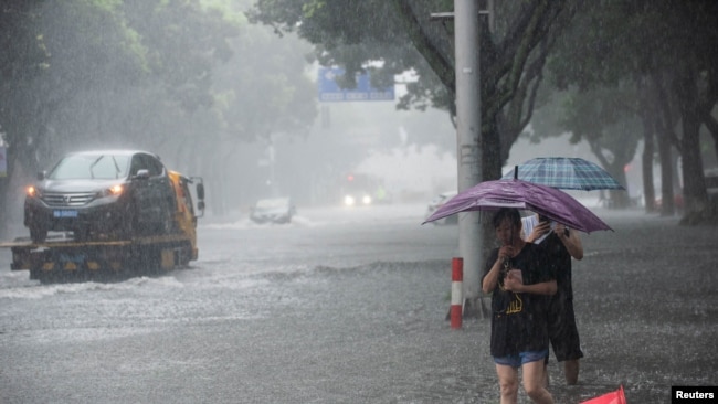 “利奇马”台风8月10日在中国浙江宁波地区登陆。