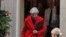 Britain's Prime Minister Theresa May leaves 10 Downing Street to make a statement in Parliament in London, Dec. 3, 2018.