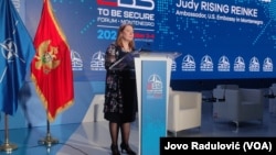 Džudi Rajzing Rajnke, ambasadorka SAD u Crnoj Gori na forumu 2BS u Budvi, 4. oktobar 2024. (VOA/Jovo Radulović)