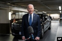 FILE — President Joe Biden speaks about his meeting with Alexei Navalny's widow Yulia Navalnaya and daughter Dasha, in San Francisco, Thursday, February 22, 2024.