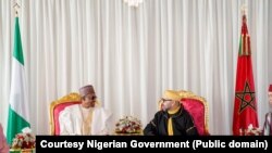 Shugaban Najeriya Muhammadu Buhari da Sarkin Morocco Mohammed VI