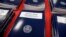 Copies of President Donald Trump's first budget are displayed at the Government Printing Office in Washington, March, 16, 2017. 