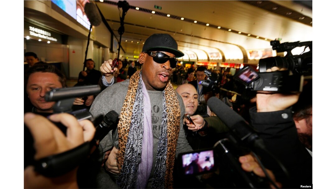 Dennis Rodman Returns from North Korea Visit